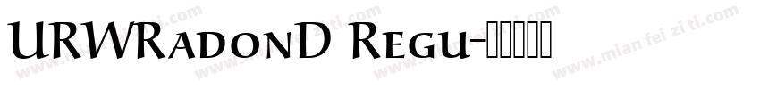 URWRadonD Regu字体转换